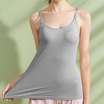 Débardeur Allaitement - NursingTank™ - Gris - Le Rayon BébéDébardeur Allaitement - NursingTank™ - Gris - mamanvoilaDébardeur Allaitement - NursingTank™ - GrisM